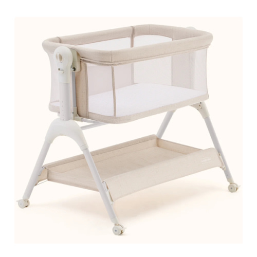 HARPPA Cuddly Sway | 3-in-1 Rocking Baby Bassinet & Bedside Sleeper with Anti-Reflux Mattress for Newborns | Attaches to Bed, Adjustable Height, Tool-Free Setup, Portable Wheels, CPSC Certified, Gentle Rocking Motion | Ideal for Infants, Safe Co-Sleeping