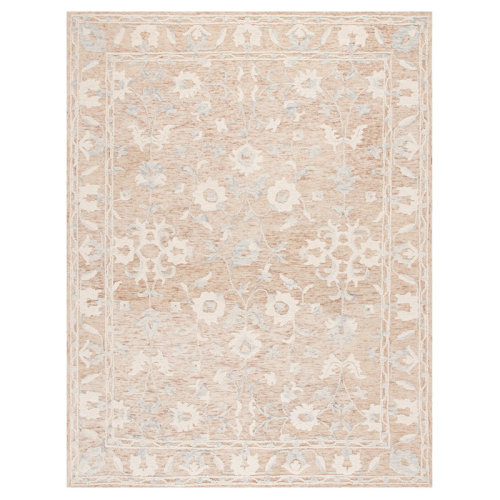 Bungalow Rose Ume Hand Tufted Wool And Cotton Floral Rug | Wayfair