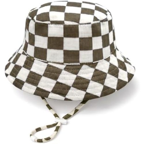 Baby Sun Hat Infant Toddler Summer Cotton Yarn Beach Bucket Hat for Boy Girl