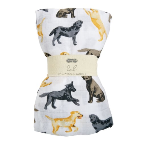 Lab Swaddle Blanket | Mud Pie