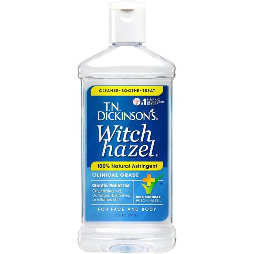 T.N. Dickinson's Witch Hazel 100% Natural Astringent for Face and Body, 8 fl oz