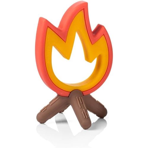 Lucy Darling Baby Teething Toy - Little Camper Campfire - Silicone Baby Chew Toy for 0-6 and 0-12 Months - BPA Free Teether for Babies - Soothe Babies Gums - Teether Toy