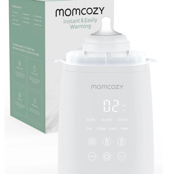 Momcozy Bottle Warmer, Quick Heating for Baby Milk, Timer, Accurate Temperature, Automatic shut-off