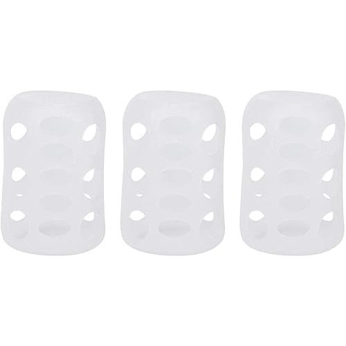 Garosa 3Pcs Silicone Sleeve Glass Milk Bottle Sleeve Silicone Wide Caliber Silicone Thermal Insulation Milk Bottle Cover Baby Supplies