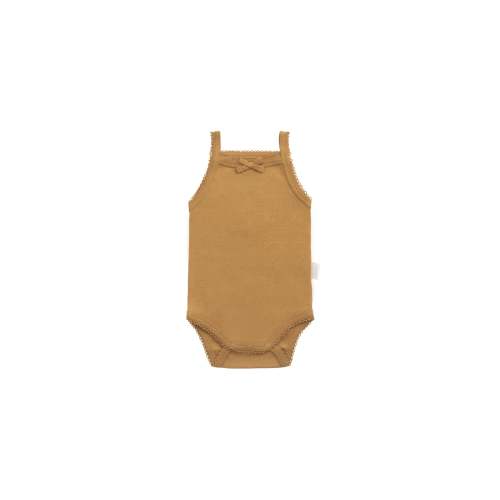 Organic Cotton Bridget Singlet Bodysuit - Golden