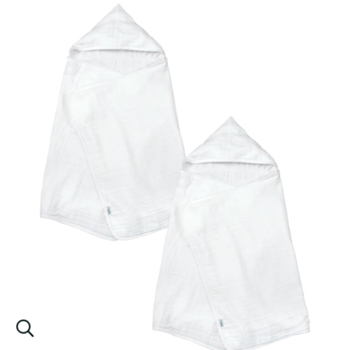 green sprouts® Muslin Hooded Towel made from Organic Cotton
