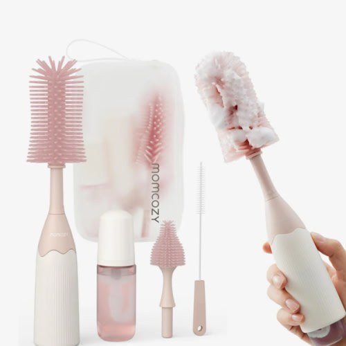 Momcozy Innovative Push-Press Design Bottle Brush Kit