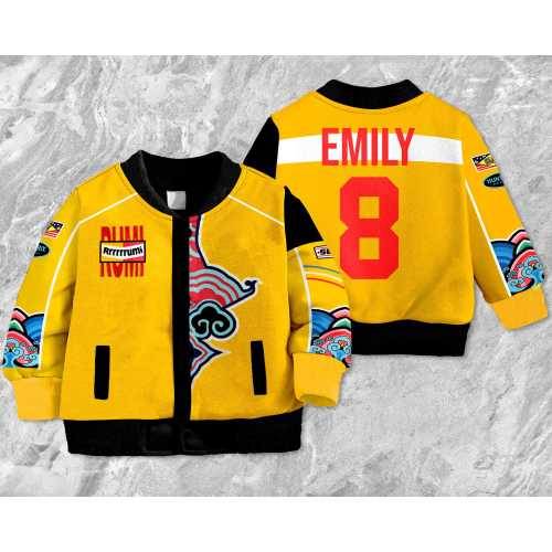 Custom Name Rumi Zoey Mira Team Cosplay Kids and Youth Baseball Jacket, Huntrx Costume Saja Band Adult Unisex Varsity Baseball Jacket