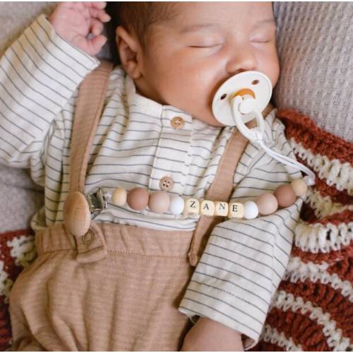 Neutral Personalized Custom Pacifier Clip | Custom Baby Name | Personalized Baby Gift | Baby Shower | Newborn Gift
