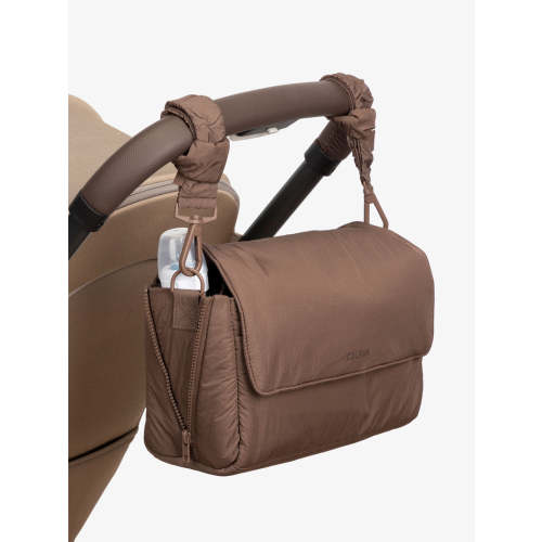 Convertible Stroller Caddy Crossbody in Hazelnut