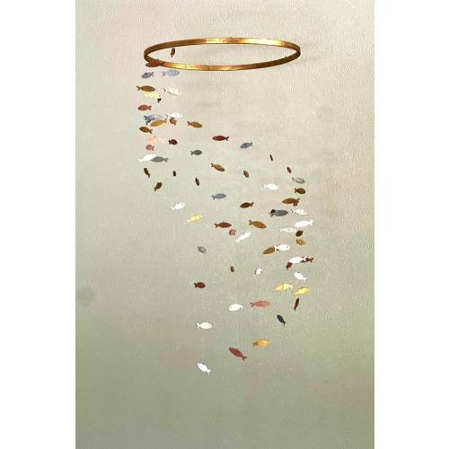 Multicolor Fish Baby Mobile Marine Crib Mobile Nursery Gold - Etsy