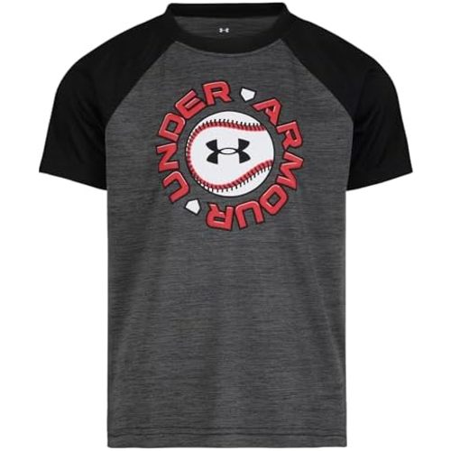 Under Armour Short Sleeve Shirt, Crewneck, Lightweight and Breathable, Sports Graphic Tees
