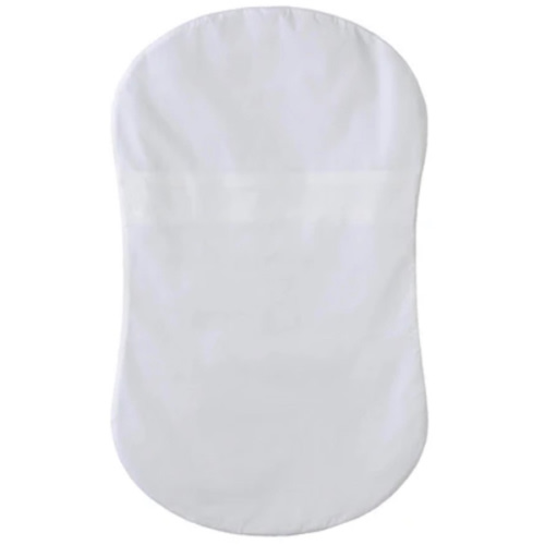 HALO - Bassinest Fitted Sheet | 100% Organic Cotton -White - white ,