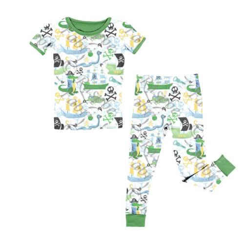 Pirate Pajamas for Boys Cotton Pajamas for Toddler Organic Pajamas for Baby Bamboo Pjs