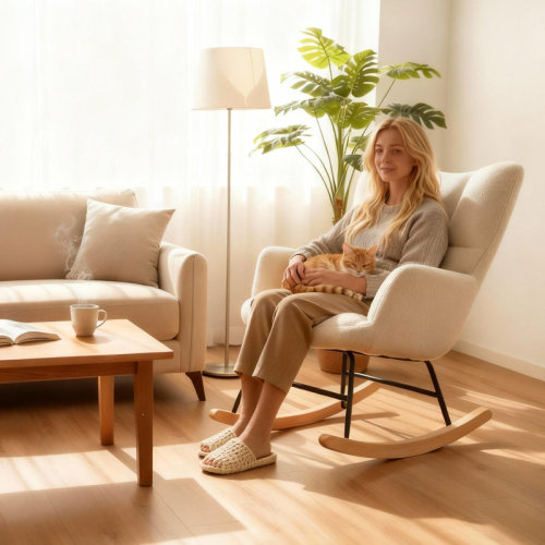 George Oliver Kaelyb Upholstered Nursery Rocking Accent Chair & Reviews | Wayfair