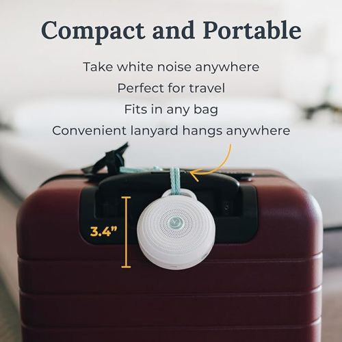Yogasleep Rohm Portable White Noise Sound Machine, 3 Soothing Natural Sounds with Volume Control, Sleep Therapy For Adults, Kids & Baby, Noise Cancelling for Office Privacy & Meditation, Registry Gift - 1-Pack Rohm