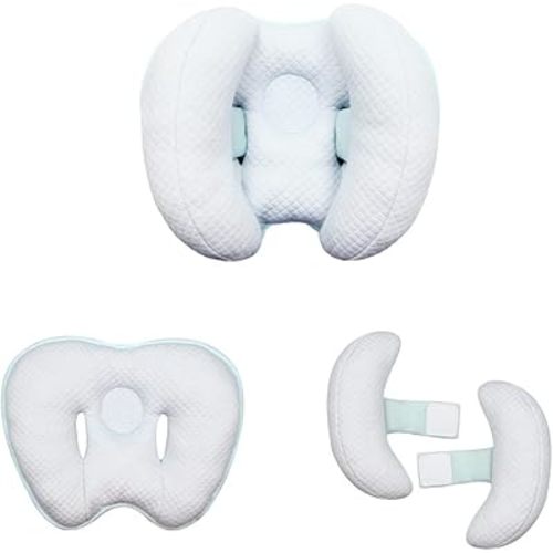 Baby 2 in 1 Travel Cushion, Banana Shape Baby Neck Head Support Travel Pillow Stroller Insert Cushion for Kids, Toddler, Pink