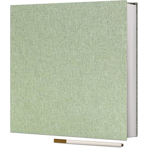 Vienrose Large Photo Album Self Adhesive for 4x6 5x7 8x10 Pictures Scrapbook Album DIY Scrap Book 40 Sticky Pages with A Metallic Pen
