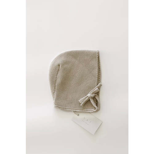Purl Knit Bonnet ‘Mushroom’