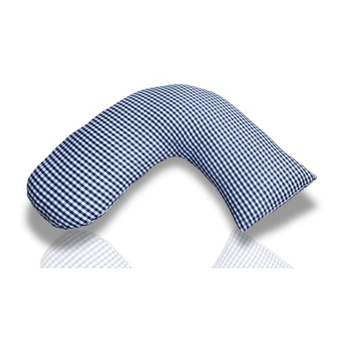 Luna Lullaby Nursing Pillow - Navy Gingham Check | Polycotton Fabric