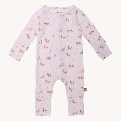 6-9M purple rein modal magnetic convertible grow with me coverall