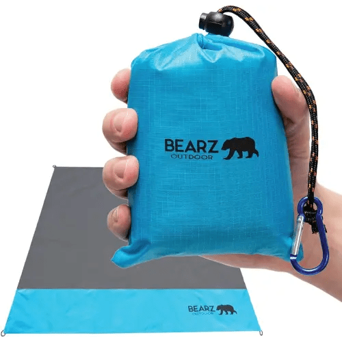 Pocket Blanket - Beach Blanket Waterproof Sandproof, Picnic Blankets Waterproof Foldable, Lightweight & Compact for Hiking, Camping, Travel, Festival Accessories