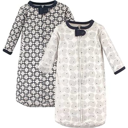 Hudson Baby BabyCotton Long-Sleeve Wearable Sleeping Bag, Sack, Blanket