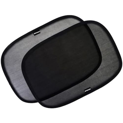 Enovoe Car Window Shades for Baby (4 Pack) - 21"x14" - Sun Shade Blocker, Cling - Glare Shield and UV Rays Protection for Your Child - Side Window Screens for SUV- Mesh Window Shades for car Baby