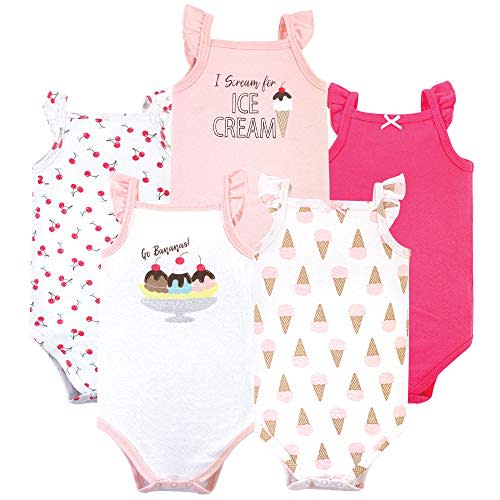 Hudson Baby Unisex Baby Cotton Sleeveless Bodysuits