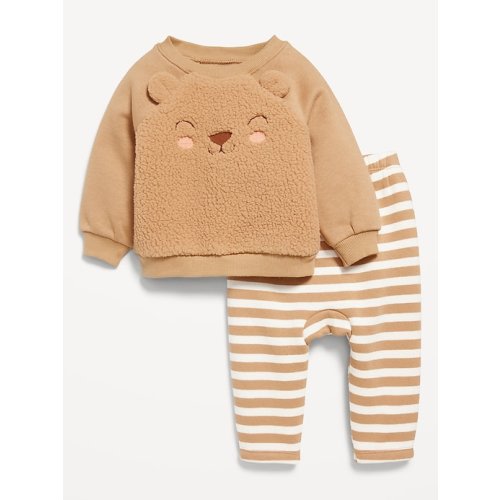 Thermal-Knit Sweatshirt and Pants Set for Baby, 6-12 Months