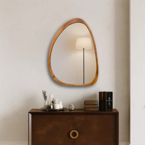 Asymmetrical Oval Mirror | Artistic Reflection | Interior Moderna