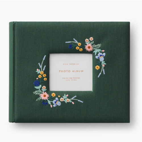 Embroidered Heirloom Photo Album - Wildwood