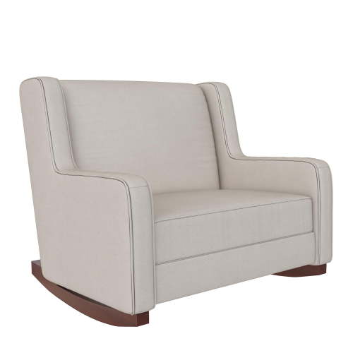 Baby Relax Hadley Upholstered Double Rocker, Beige