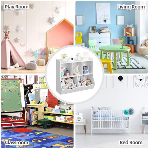 Kids Bookshelf, Toy Storage Organizer