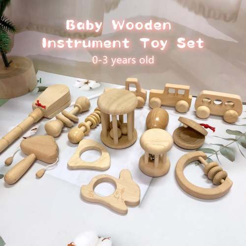Wooden Musical Instruments Toys,Baby's First Instruments Set,Montessori Wooden Music Kit,Toddler Gifts,First Birthday Gift,Baby Shower