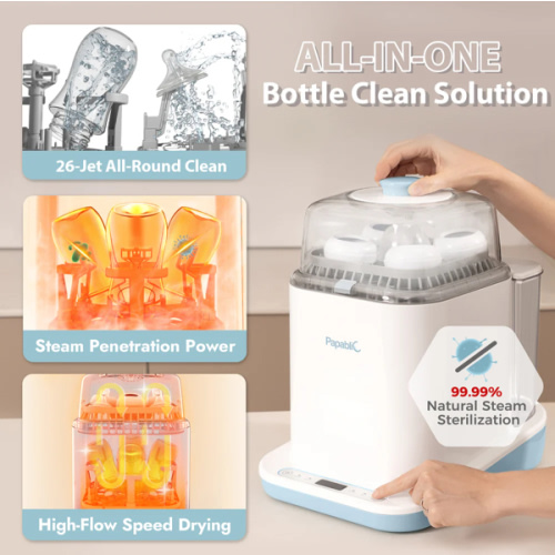 Baby Bottle Washer Sterilizer and Dryer All in One Bottle Cleaner