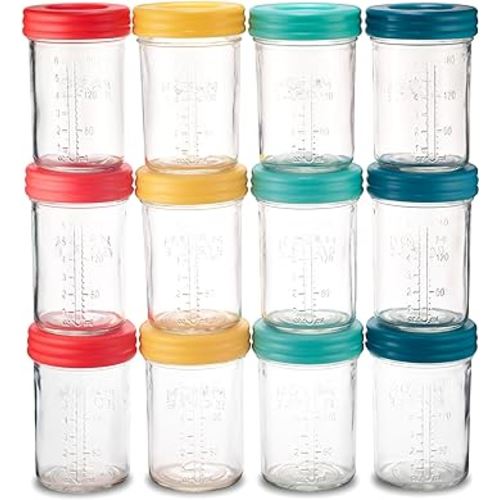 Mason Jar Storage for Breastmilk (8oz Jar Set (12 Pack))