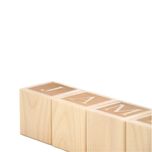 Letter Baby Blocks - Custom Personalized Name Blocks by Little Wooden Wonders