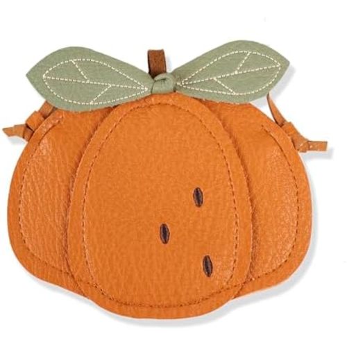 Cute Pumpkin Toddler Purse for Girls,Exquisite Leather Small Purse Crossbady Bag Girls Toddlers Birthday Gift