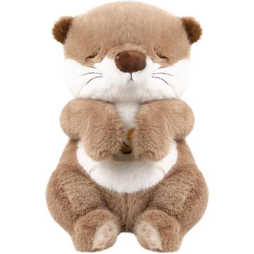 LUKETURE Snuggle Breathing Otter Plush Toy - Baby Sleep Soother with Calming Motion, White Noise, Soft Night Light & Soothing Vibration, Sensory Toy for Infants & Toddlers