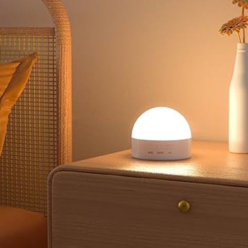 Kintion Portable LED Night Lamp for Kids and Adult(with RGB Mode), Bedside Dimmable Warm Night Light, Soft Eye Caring Night Light for Kids Breastfeeding and Sleep Aid, 8 Colors, 1pcs