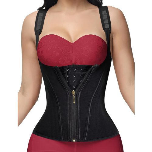 SHAPSHE Waist Trainer for Women, Tummy Control Sports Girdle, Workout Body Shaper with Adjustable Shoulder Strap