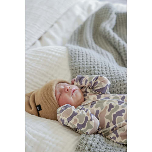 Zipper Footie in Camo Cutie | Caden Lane