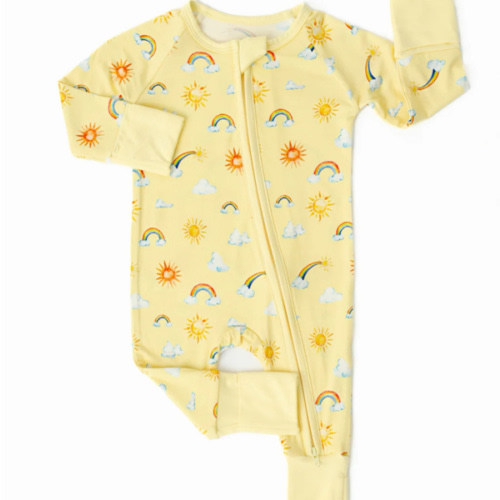 Sunshine & Rainbows Bamboo Zippered Sleeper