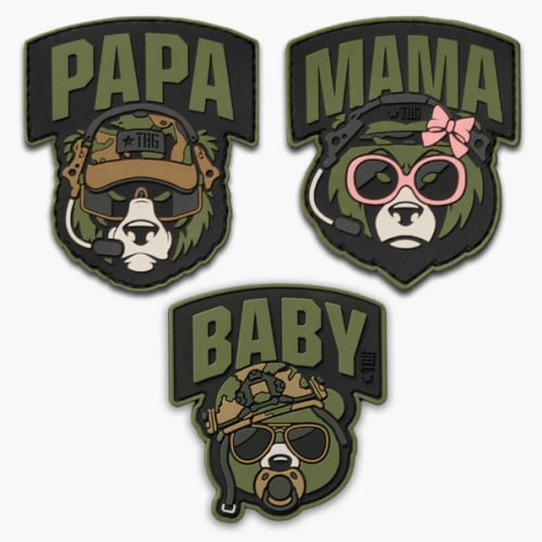 Bear Family Patch Bundle by Tactical Baby Gear