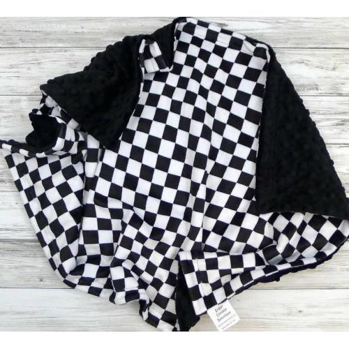 Personalized Baby Blanket Racing Flag Baby Blanket Race Flag Black and White Baby Blanket Baby Blanket Monochrome Minky Blanket - Etsy