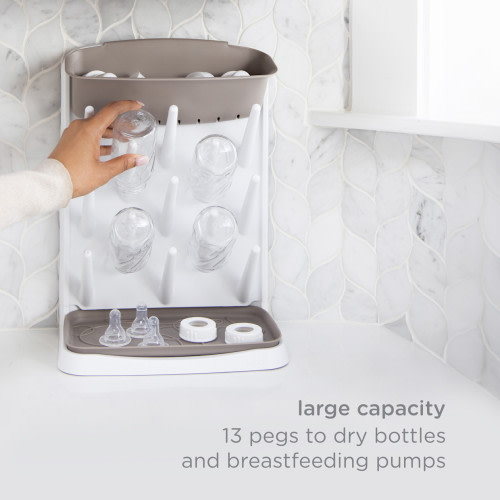 Ubbi Vertical Bottle Drying Rack - Taupe | Babylist Shop