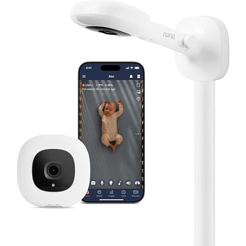 Nanit Pro Smart Baby Monitor and Wall Mount