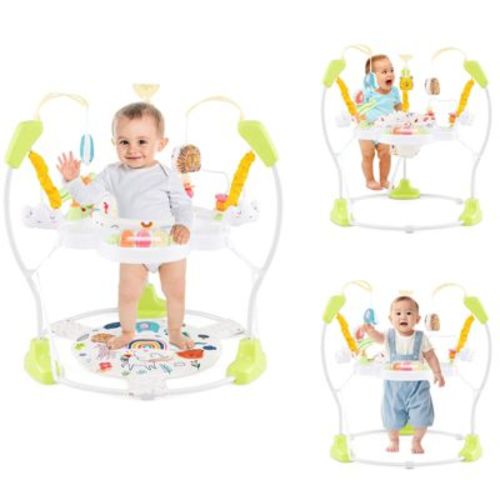 Infans Baby Stationary Activity Center Infant Jumper with Removable Foot Pad