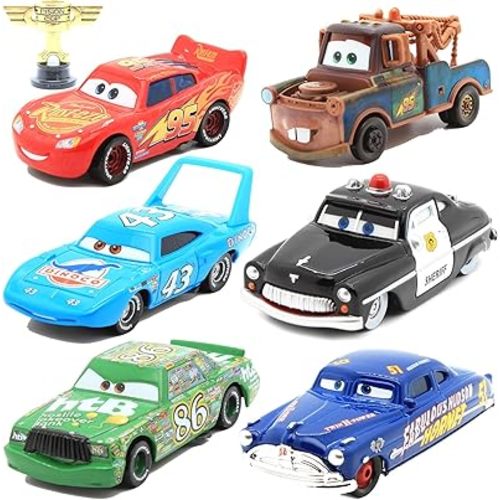 6 Piece Car 3 Toys, Movie Car, Die-cast Toy Cars, Birthday for Boys Over 3 Years Old (6 Piece)
